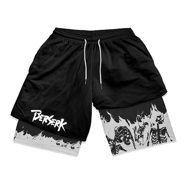 Anime Berserk 2 in 1 Gym shorts - Image 9