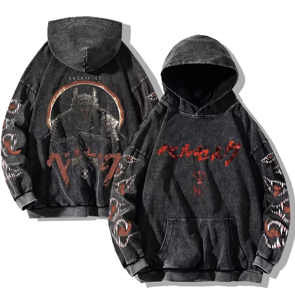 Berserk vintage washed Hoodie - Image 5