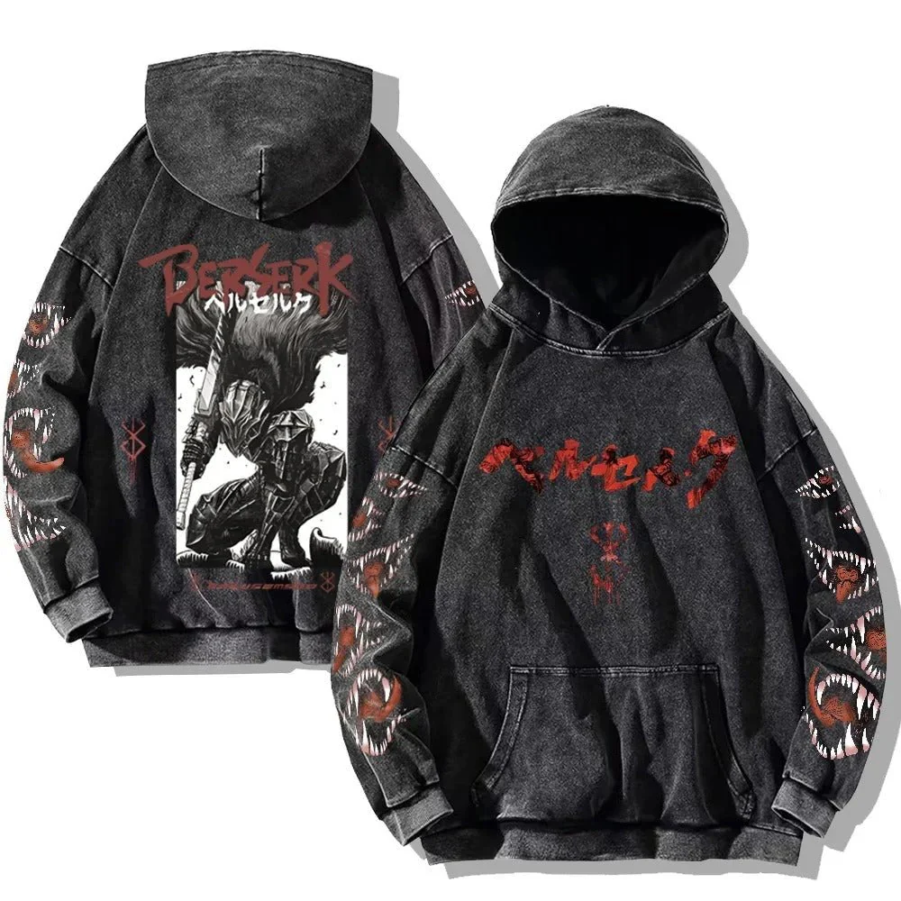 Berserk vintage washed Hoodie - Image 6