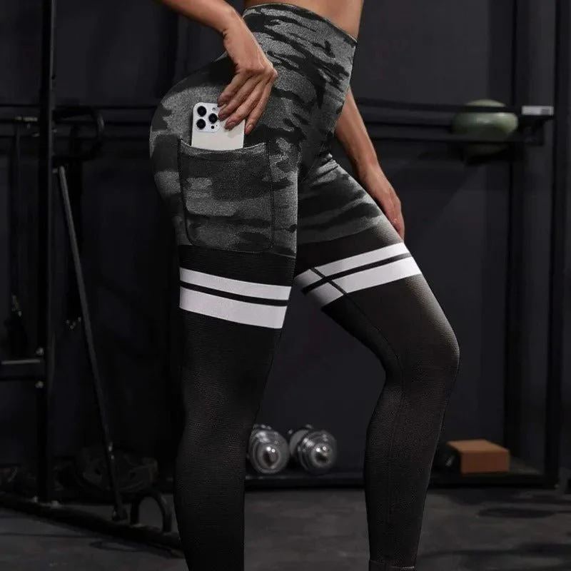 Camo Stripe leggings - Image 2