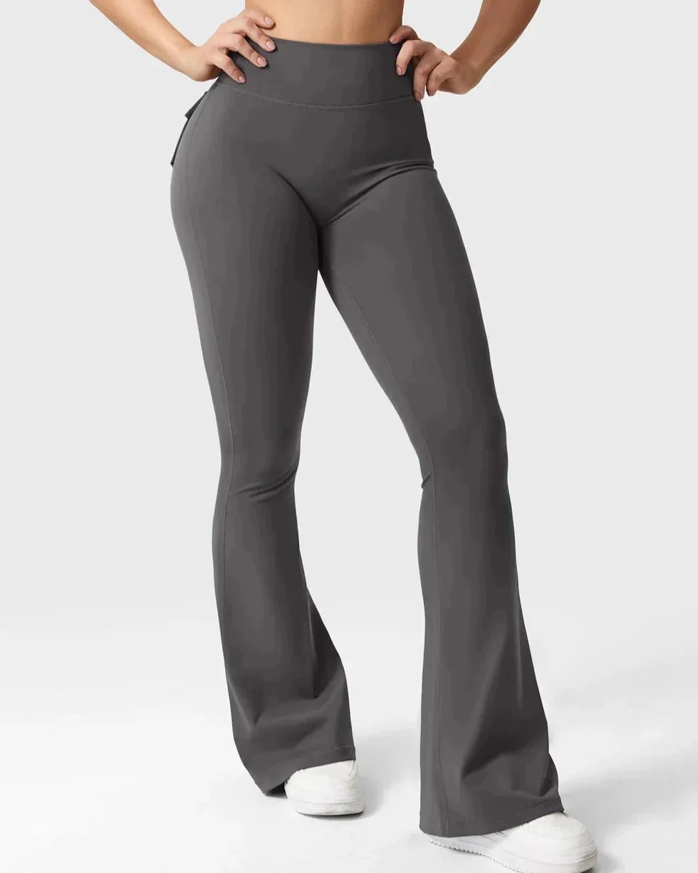 Cargo Flare Fitness Leggings - Image 2