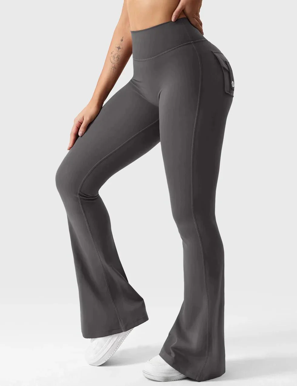 Cargo Flare Fitness Leggings - Image 5