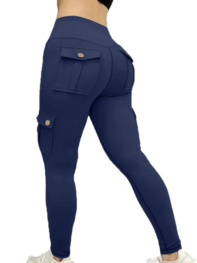 Cargo Pocket Fitness Leggings - Image 3