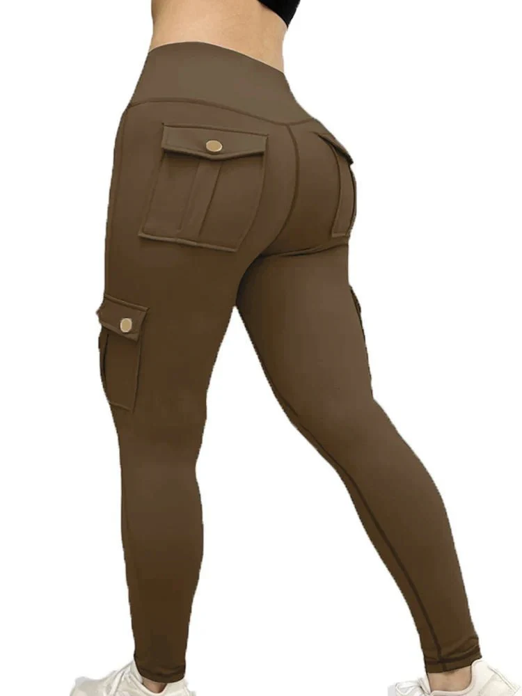 Cargo Pocket Fitness Leggings - Image 4