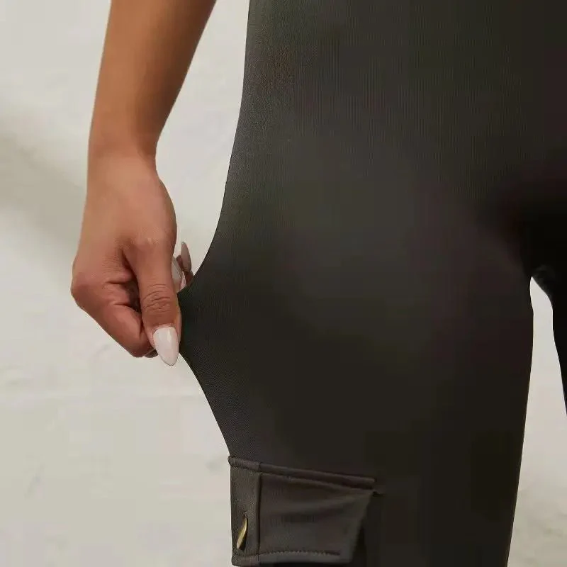 Cargo Pocket Fitness Leggings - Image 9