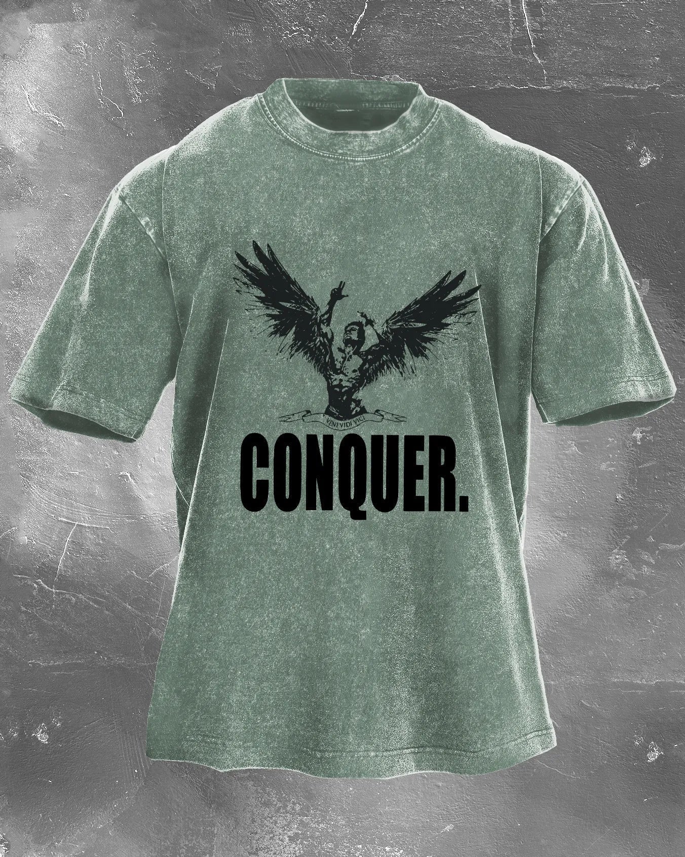 CONQUER MEN'S WASHED T-SHIRT - Image 3
