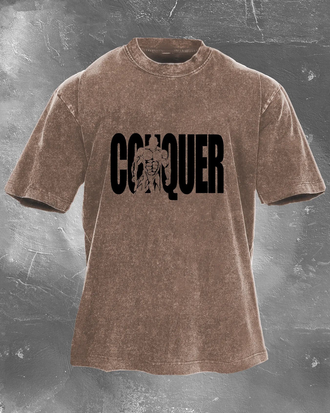 CONQUER MEN'S WASHED T-SHIRT - Image 2