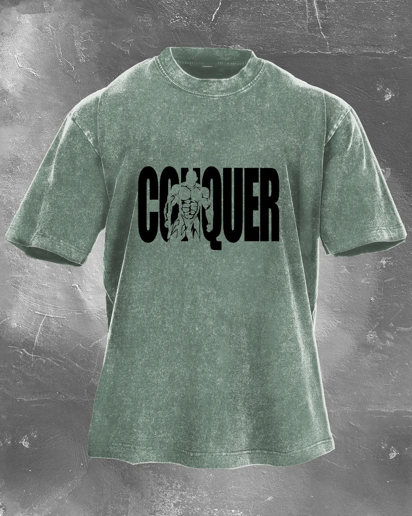 CONQUER MEN'S WASHED T-SHIRT - Image 3