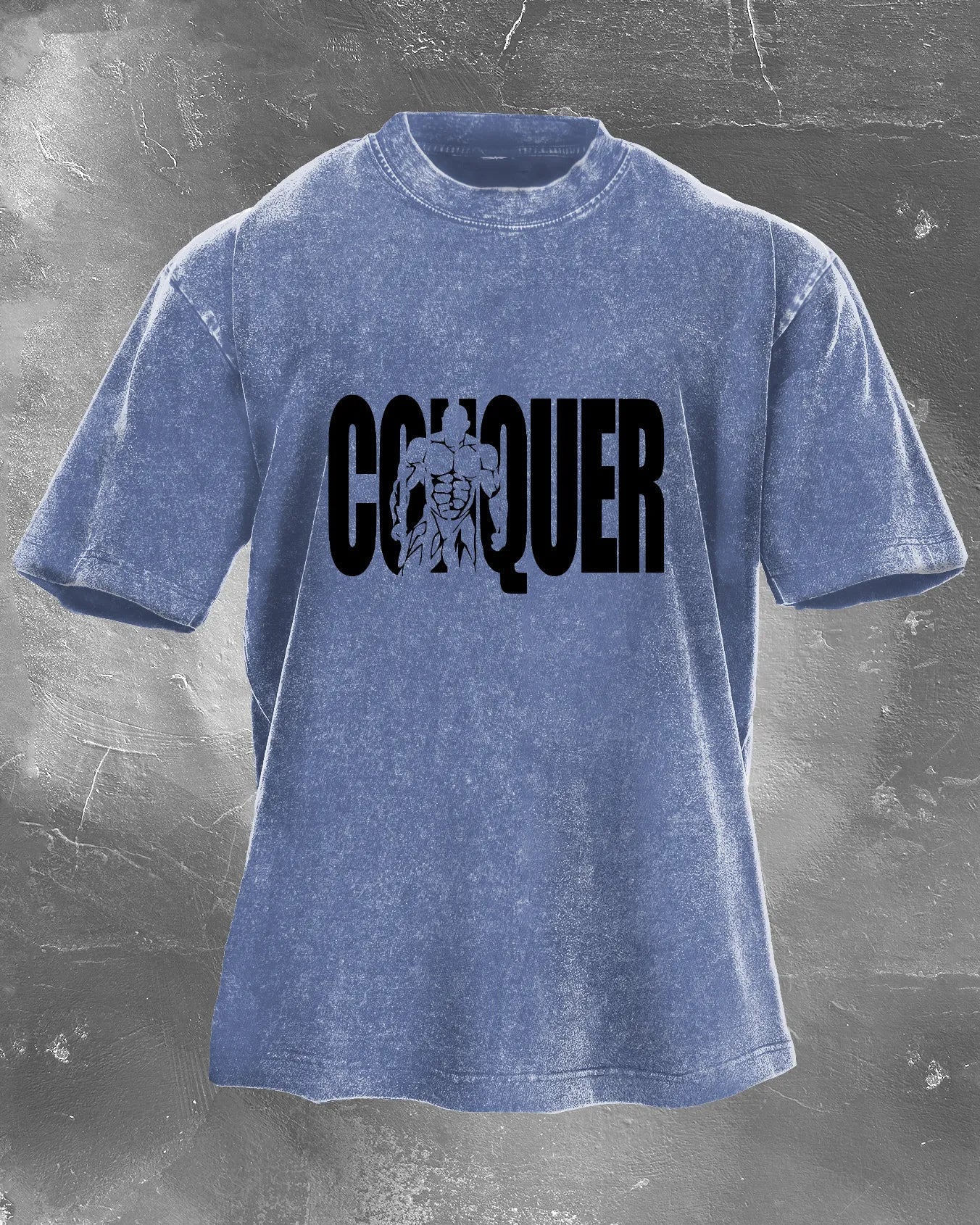CONQUER MEN'S WASHED T-SHIRT - Image 4