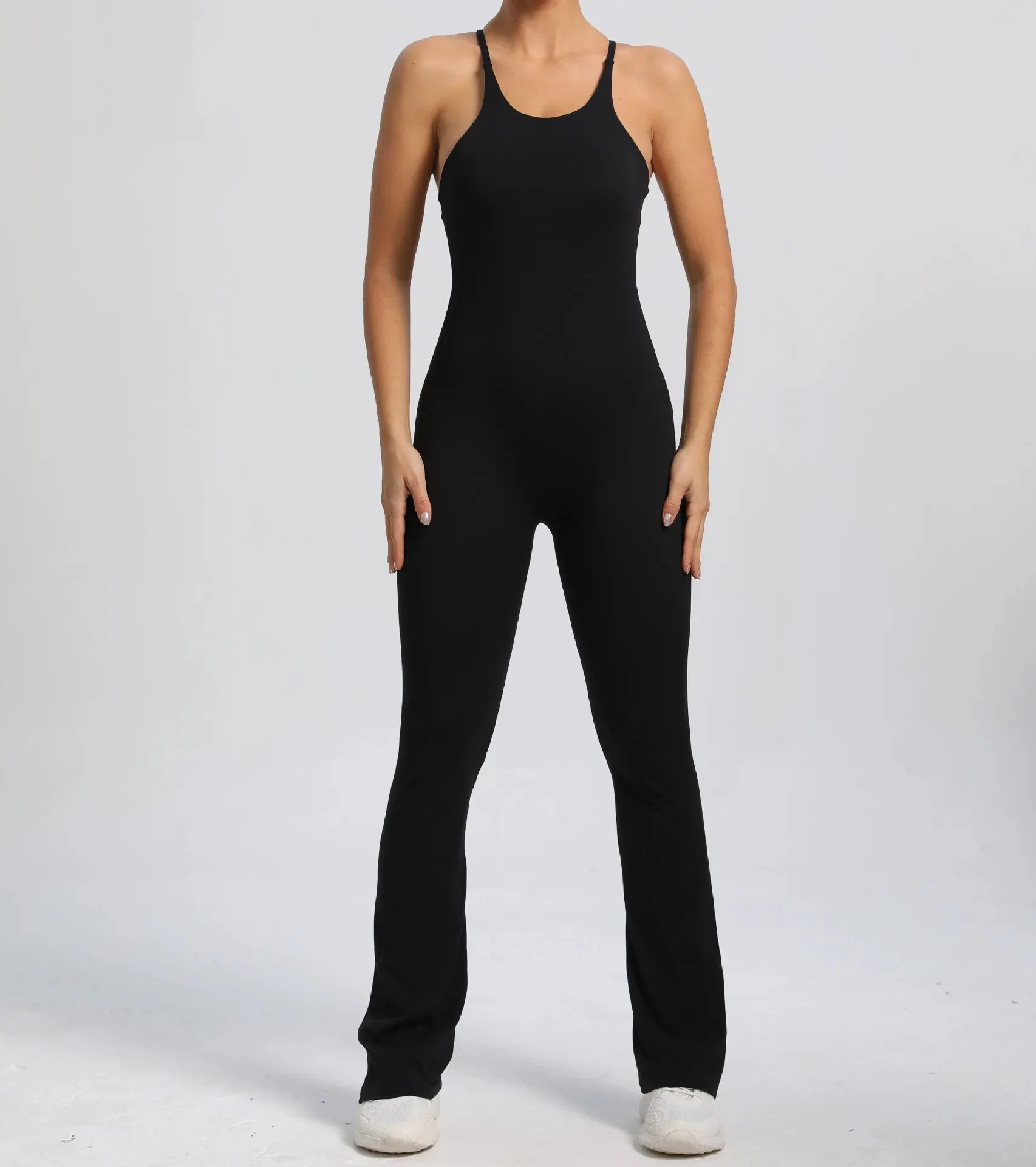 Cross V-back Scrunch Jumpsuit - Image 11