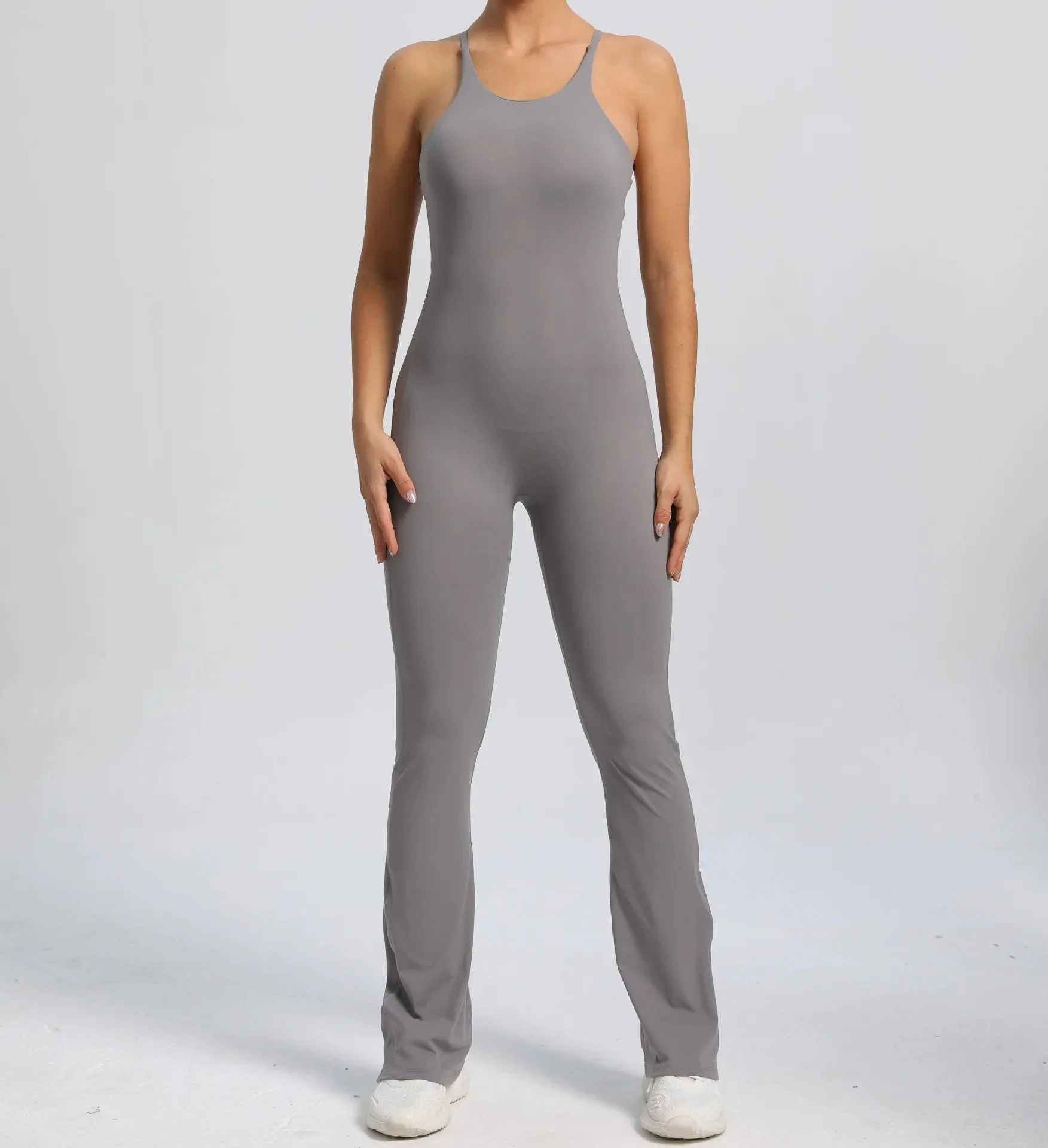 Cross V-back Scrunch Jumpsuit - Image 16