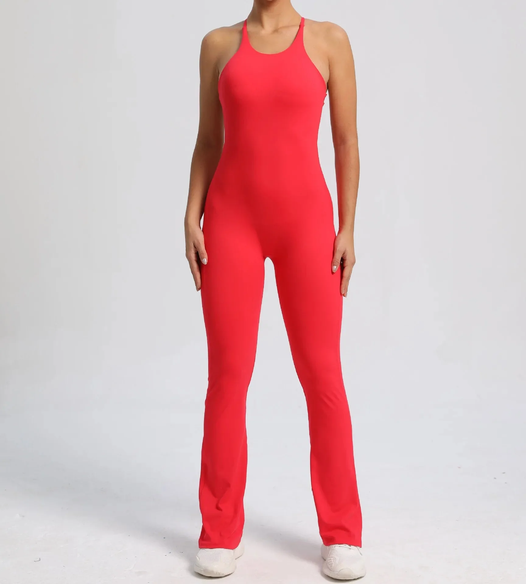 Cross V-back Scrunch Jumpsuit - Image 5