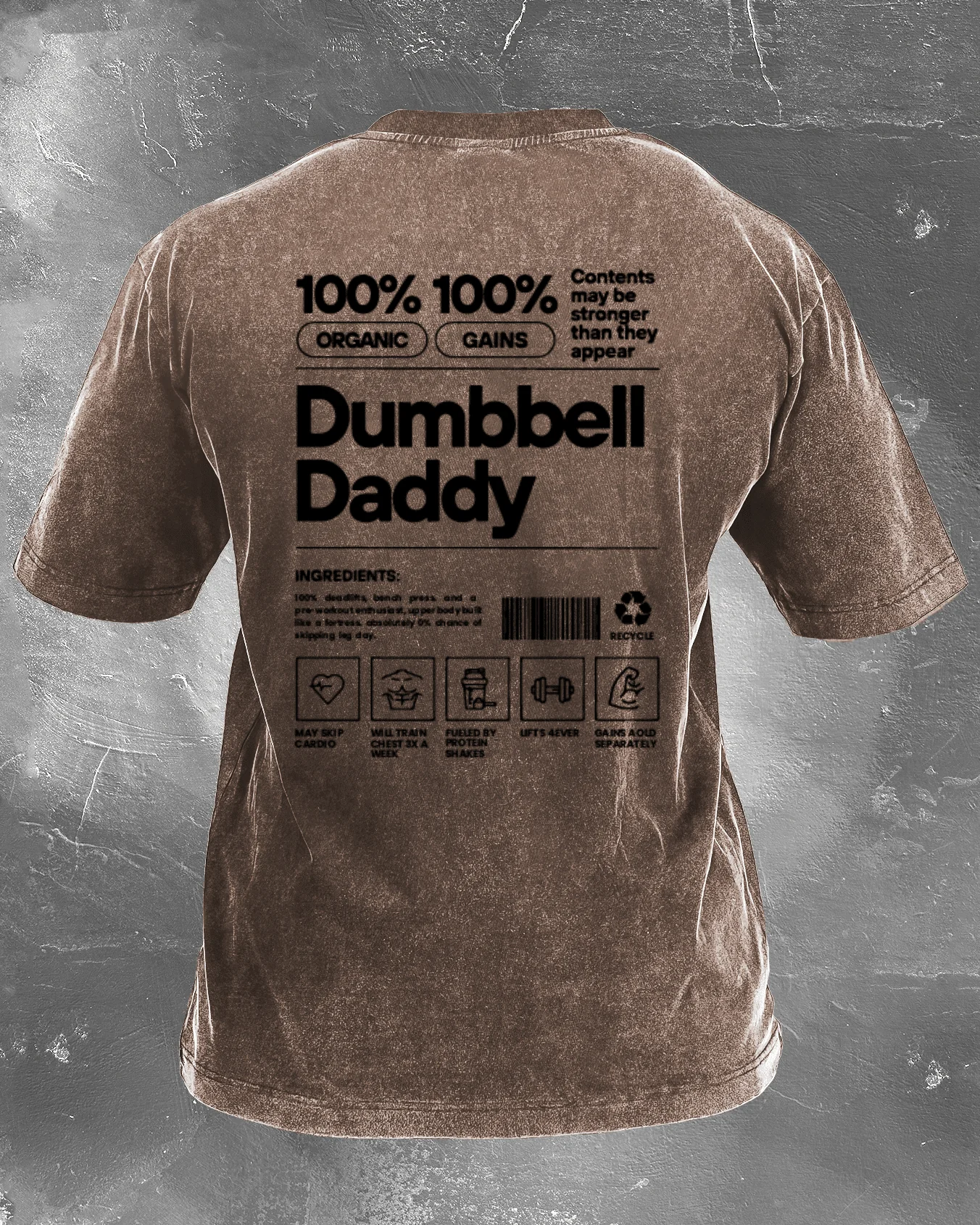 DUMBBELL DADDY WASHED T-SHIRT - Image 9