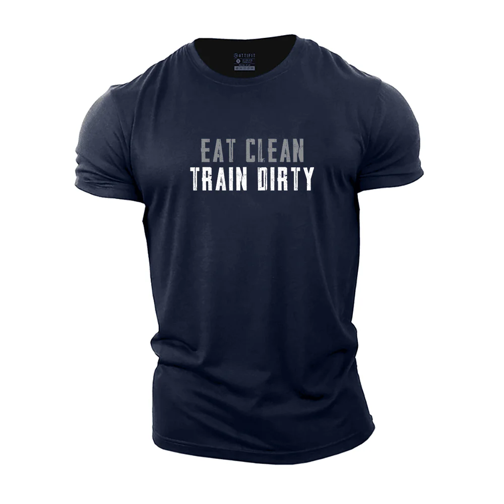 Eat Clean Train Dirty T-Shirt - Image 2