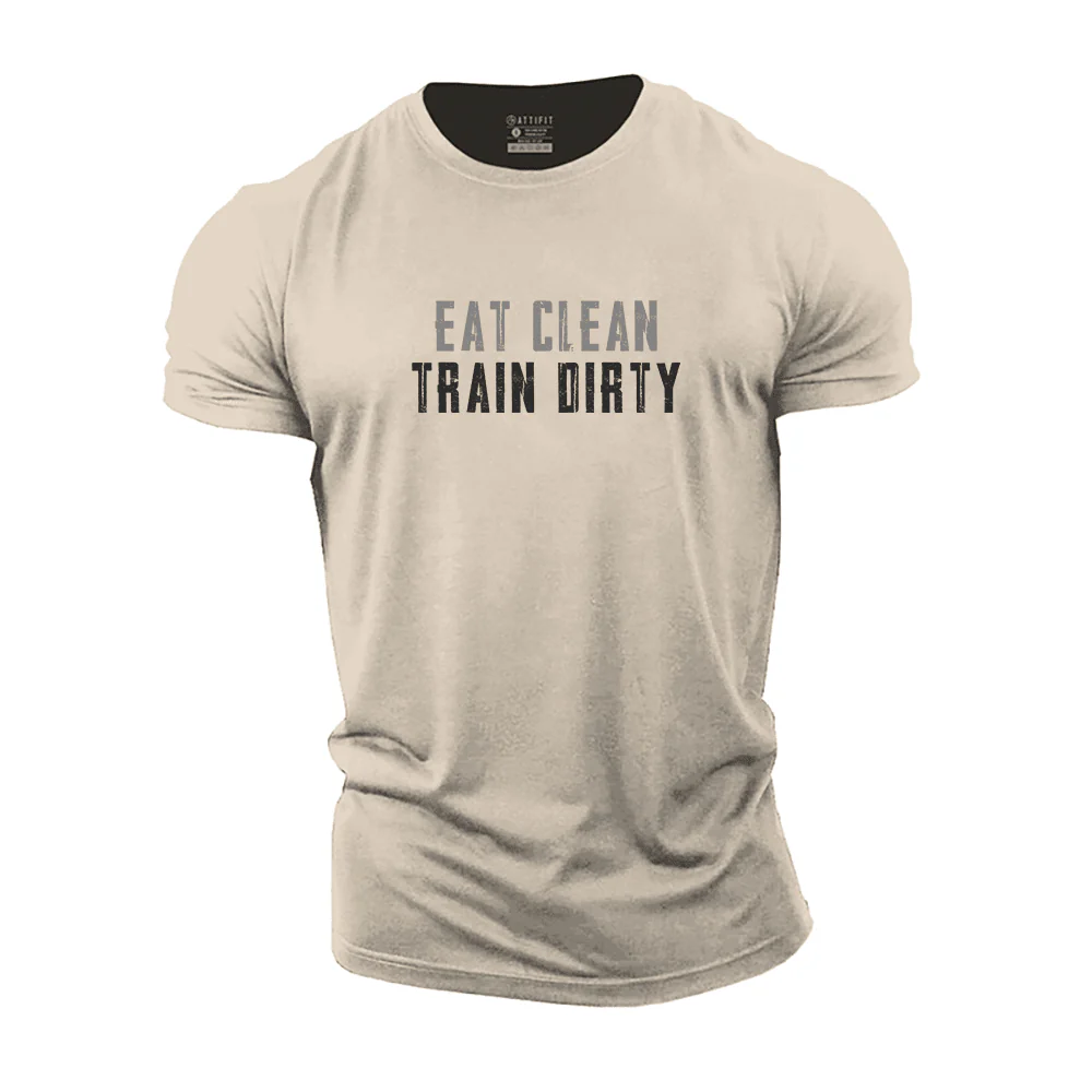 Eat Clean Train Dirty T-Shirt - Image 3