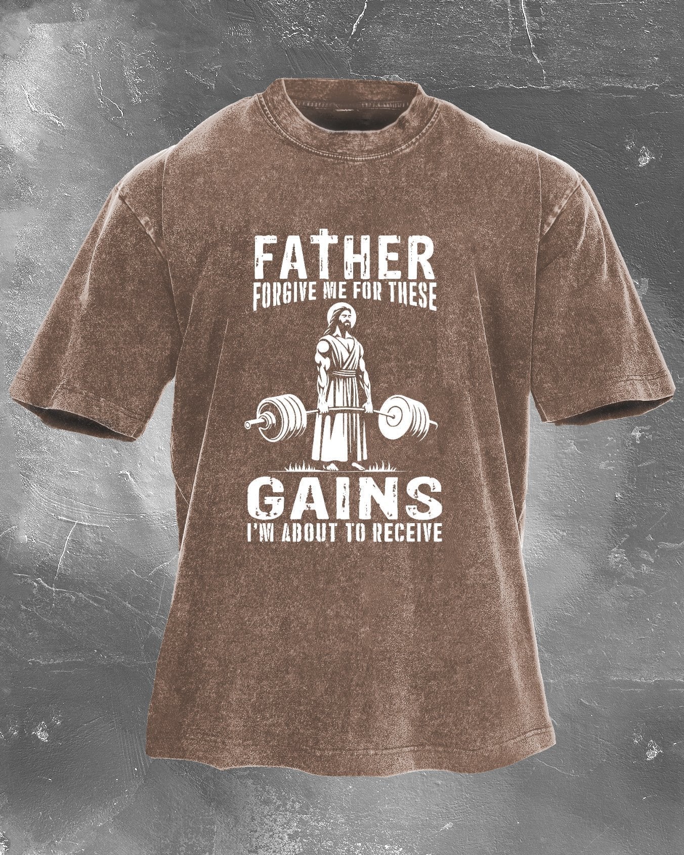 FATHER FORGIVE ME FOR THESE GAINS T-SHIRT - Image 5