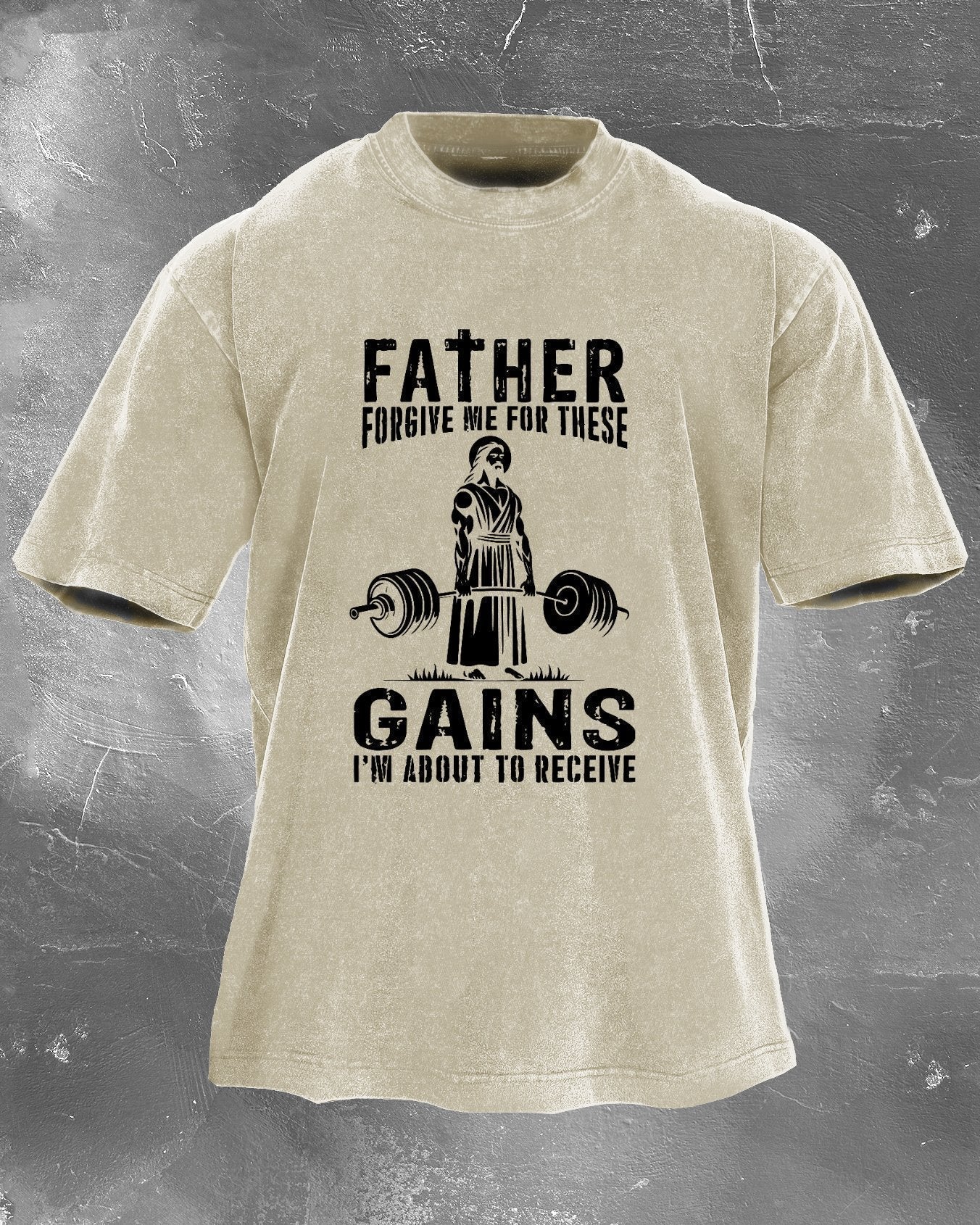 FATHER FORGIVE ME FOR THESE GAINS T-SHIRT - Image 6