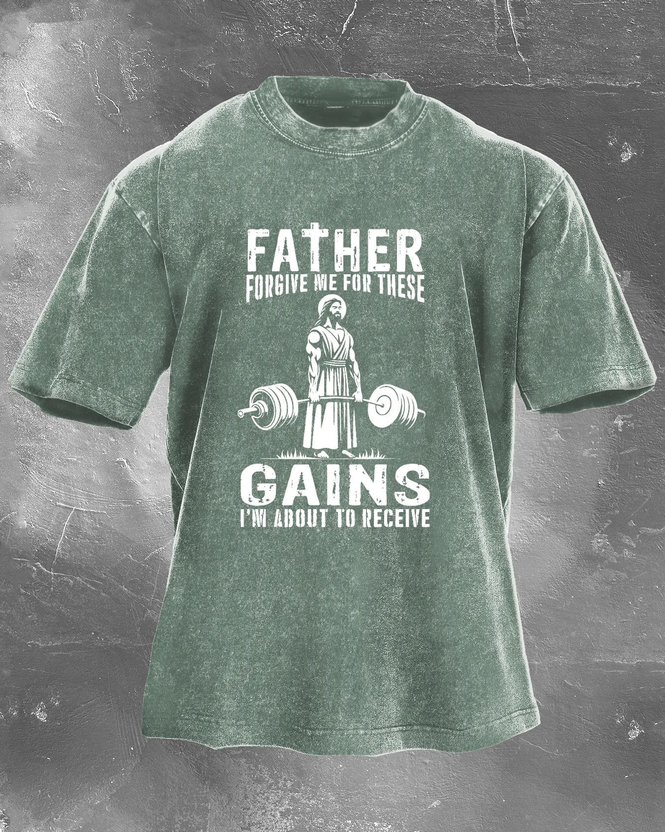 FATHER FORGIVE ME FOR THESE GAINS T-SHIRT - Image 7