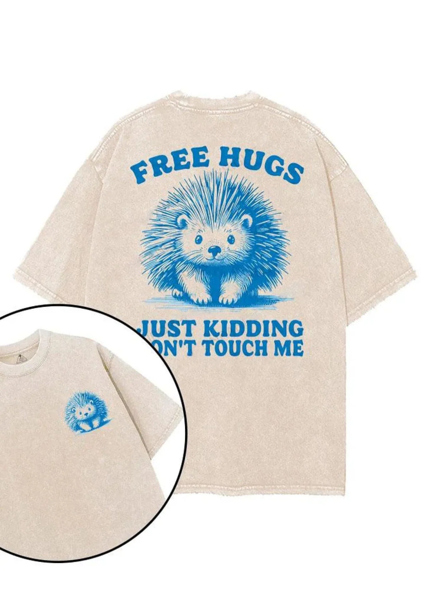 FREE HUGS JUST KIDDING T-SHIRT