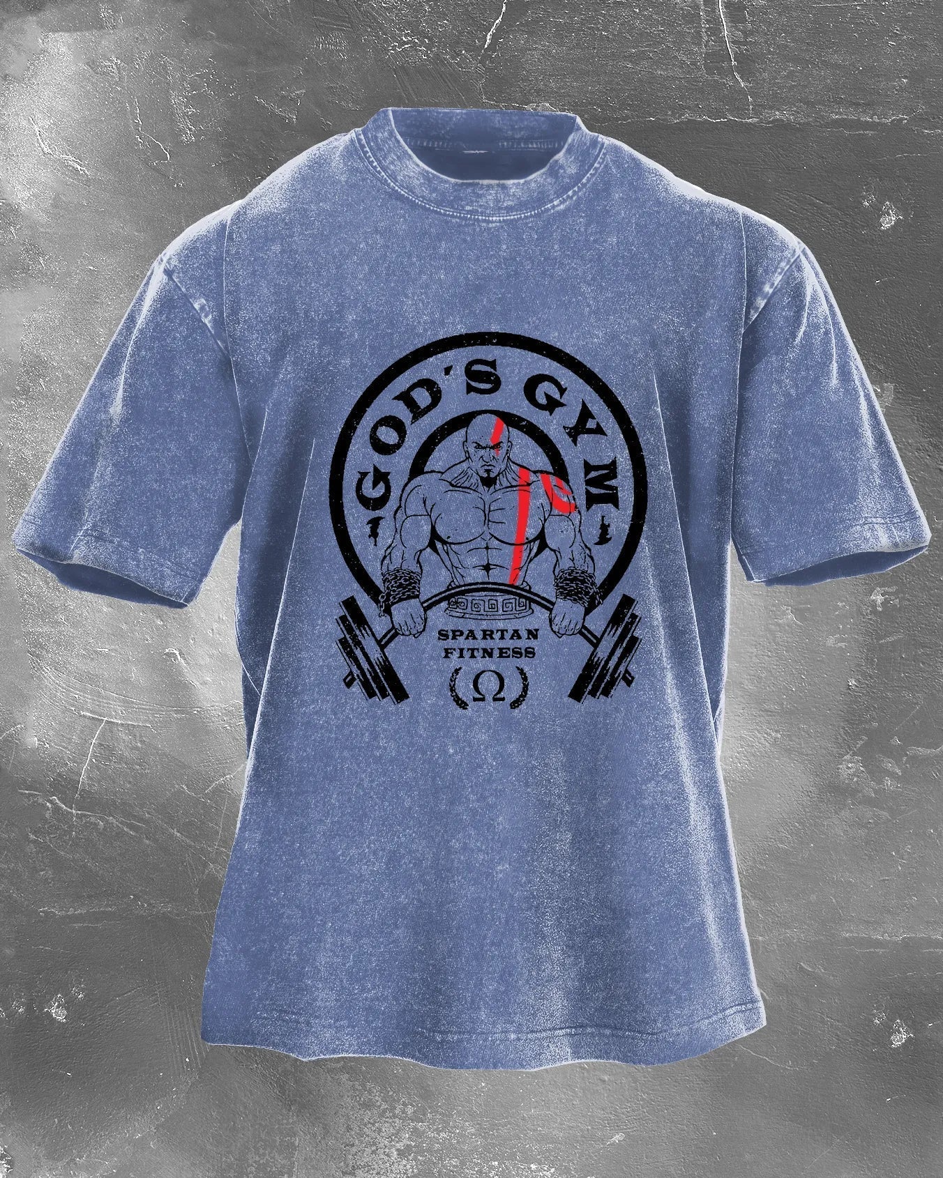 GOD'S GYM MEN'S WASHED T-SHIRT - Image 7