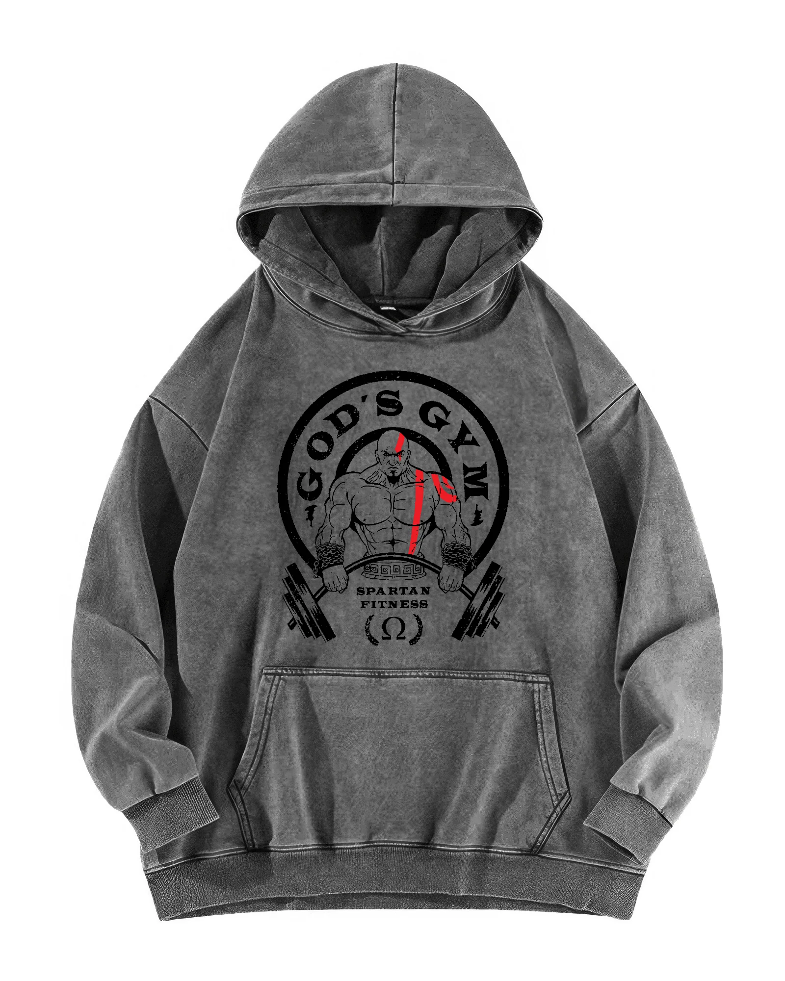 GOD'S GYM WASHED HOODIE - Image 6