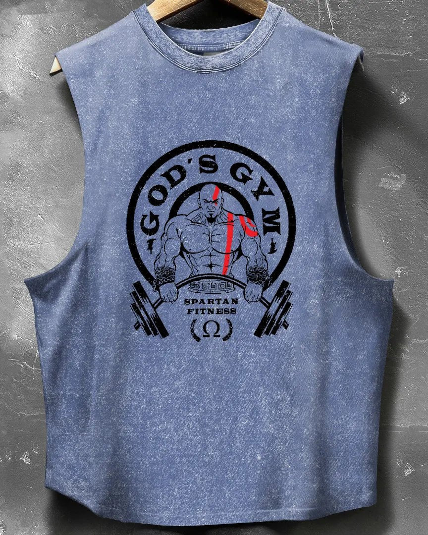 GOD'S GYM WASHED SLEEVELESS TANK - Image 5