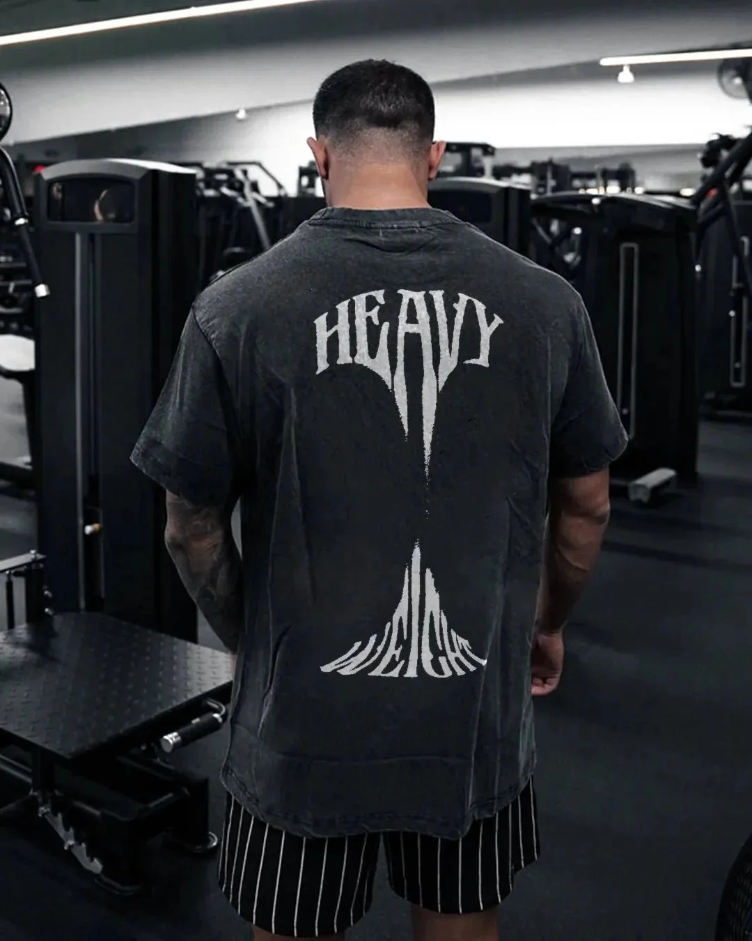 HEAVY WEIGHT MEN'S WASHED T-SHIRT