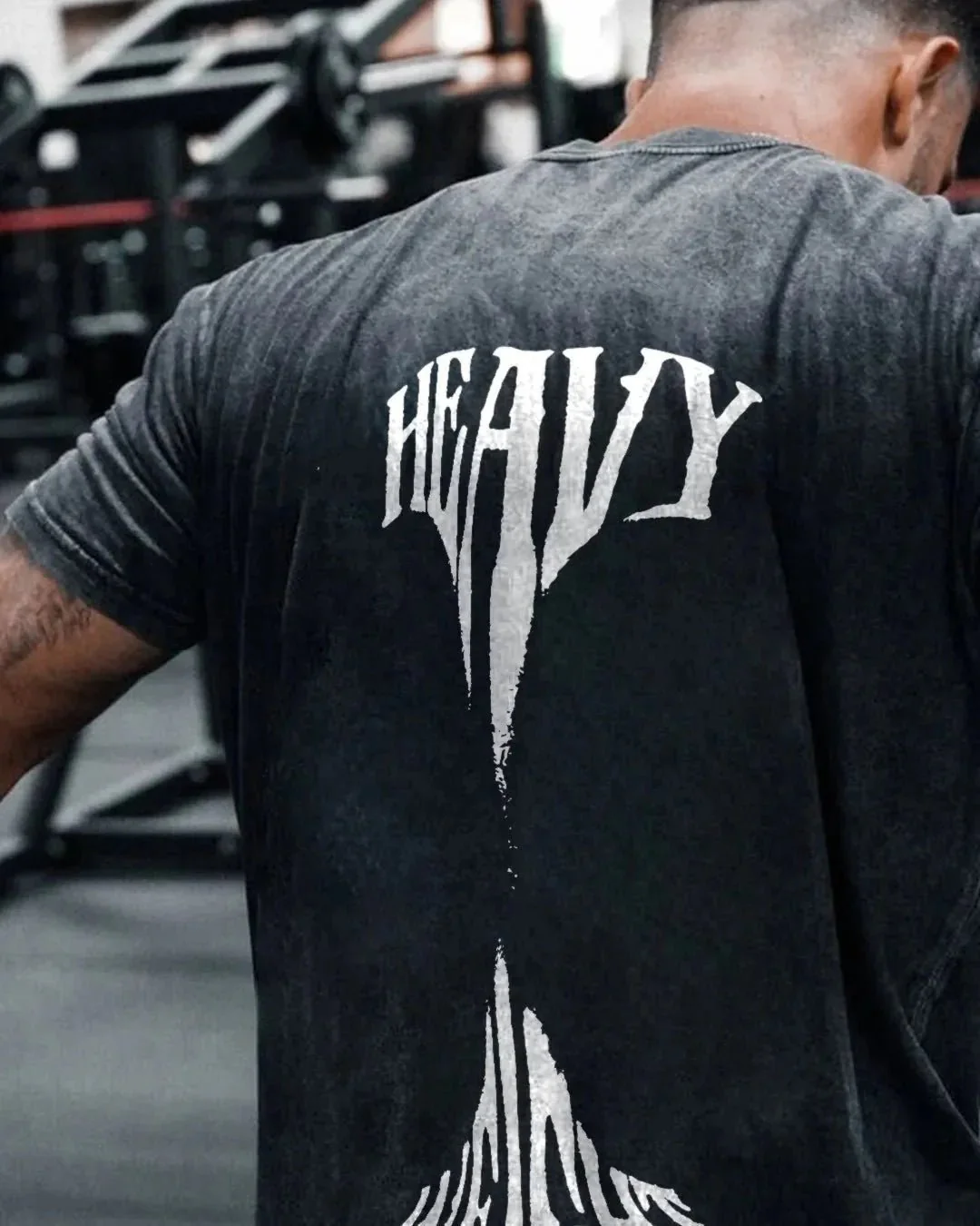 HEAVY WEIGHT MEN'S WASHED T-SHIRT - Image 9