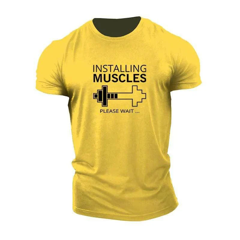 Installing Muscle T-shirt - Image 4