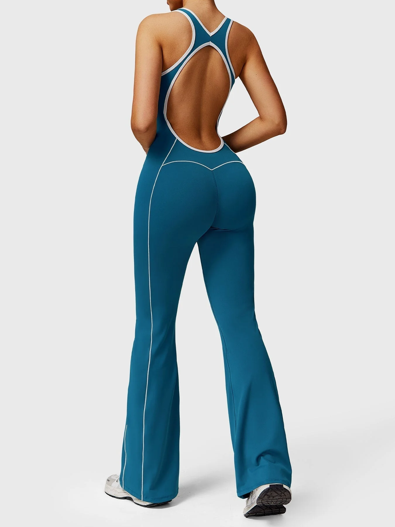 Ironfit Antonia Kontrast-Flare-Jumpsuit - Image 10