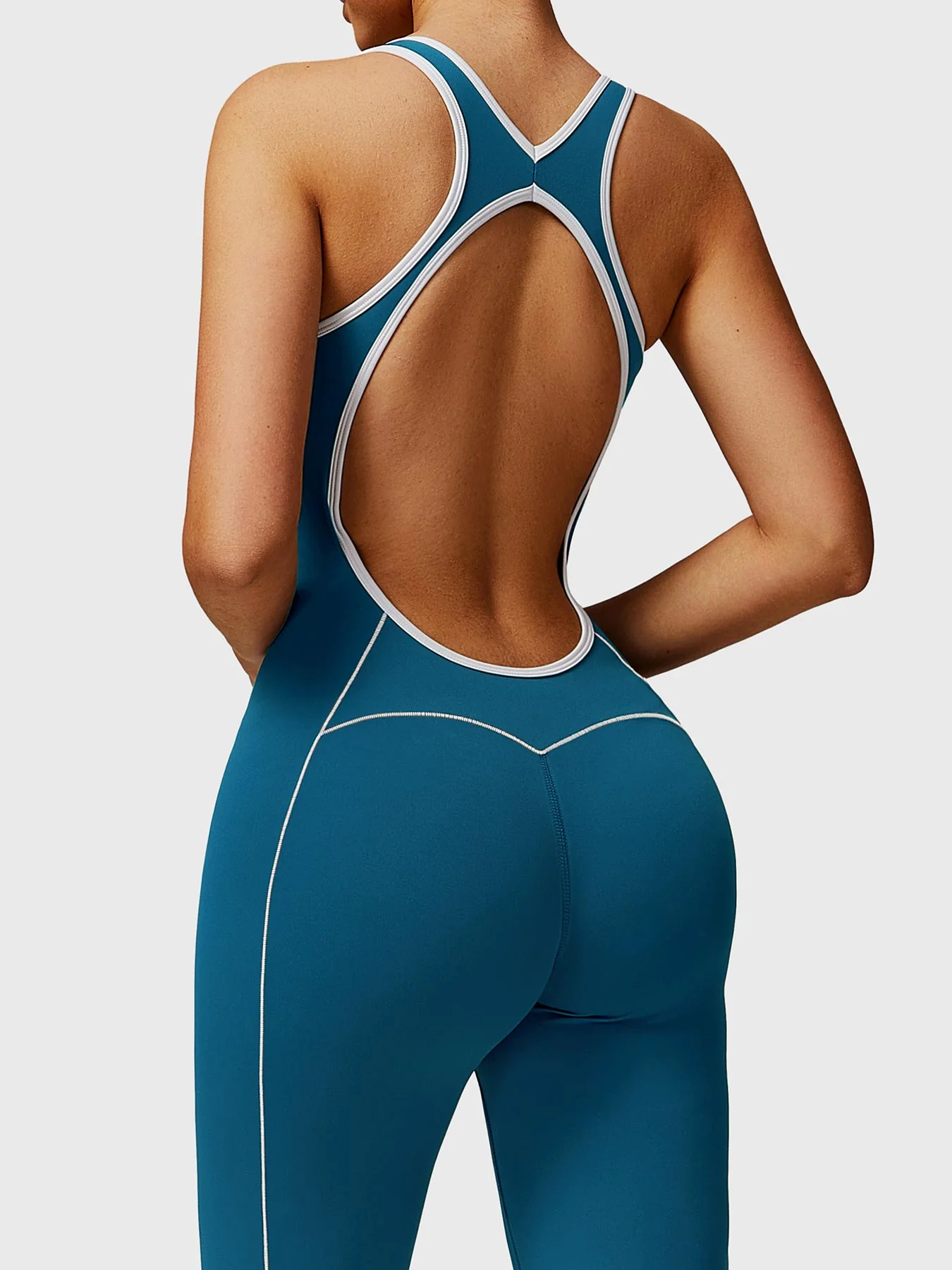 Ironfit Antonia Kontrast-Flare-Jumpsuit - Image 11
