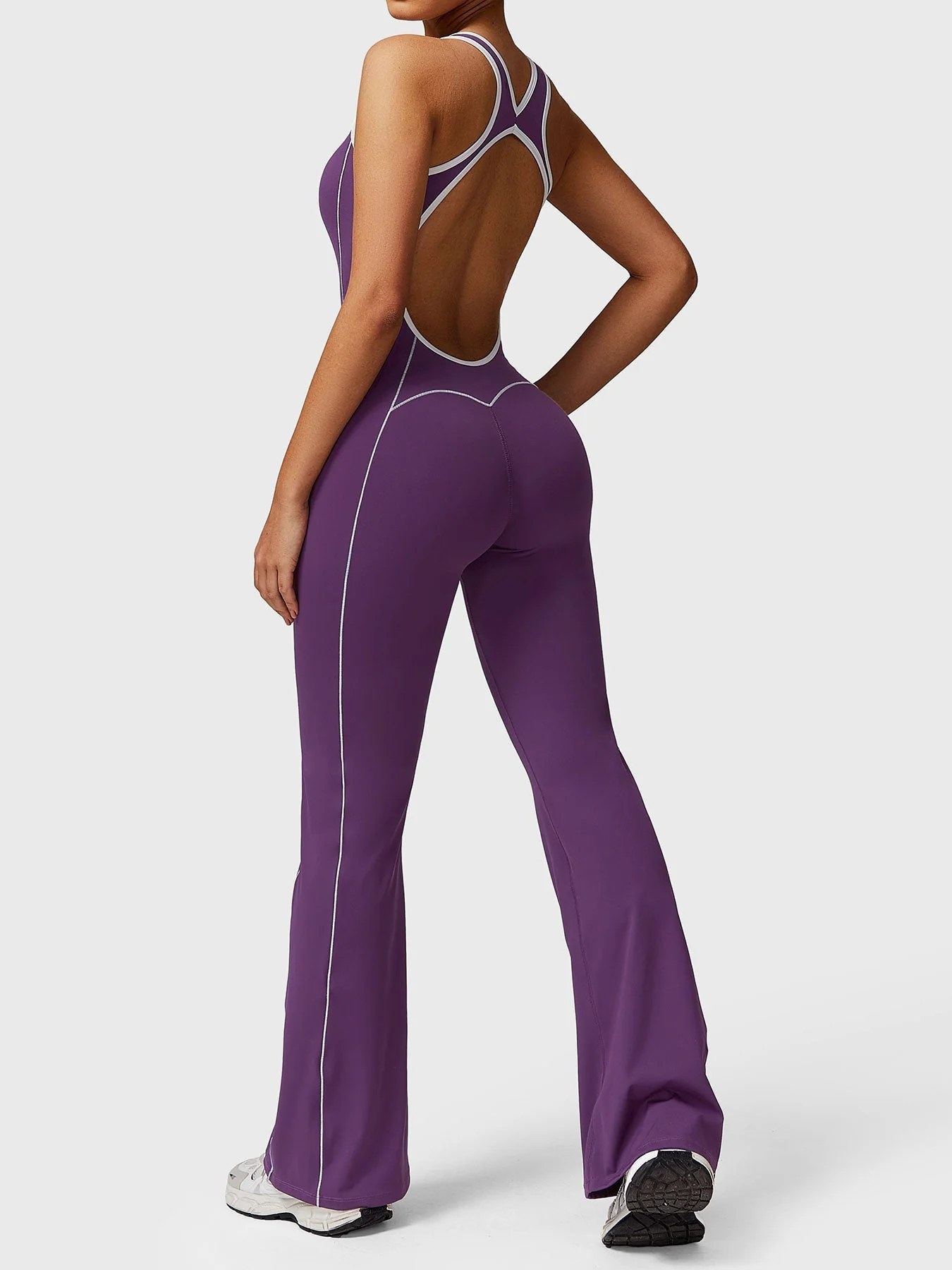 Ironfit Antonia Kontrast-Flare-Jumpsuit - Image 13