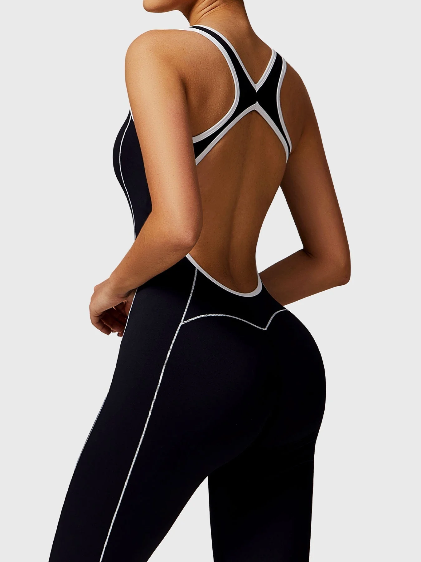 Ironfit Antonia Kontrast-Flare-Jumpsuit - Image 5