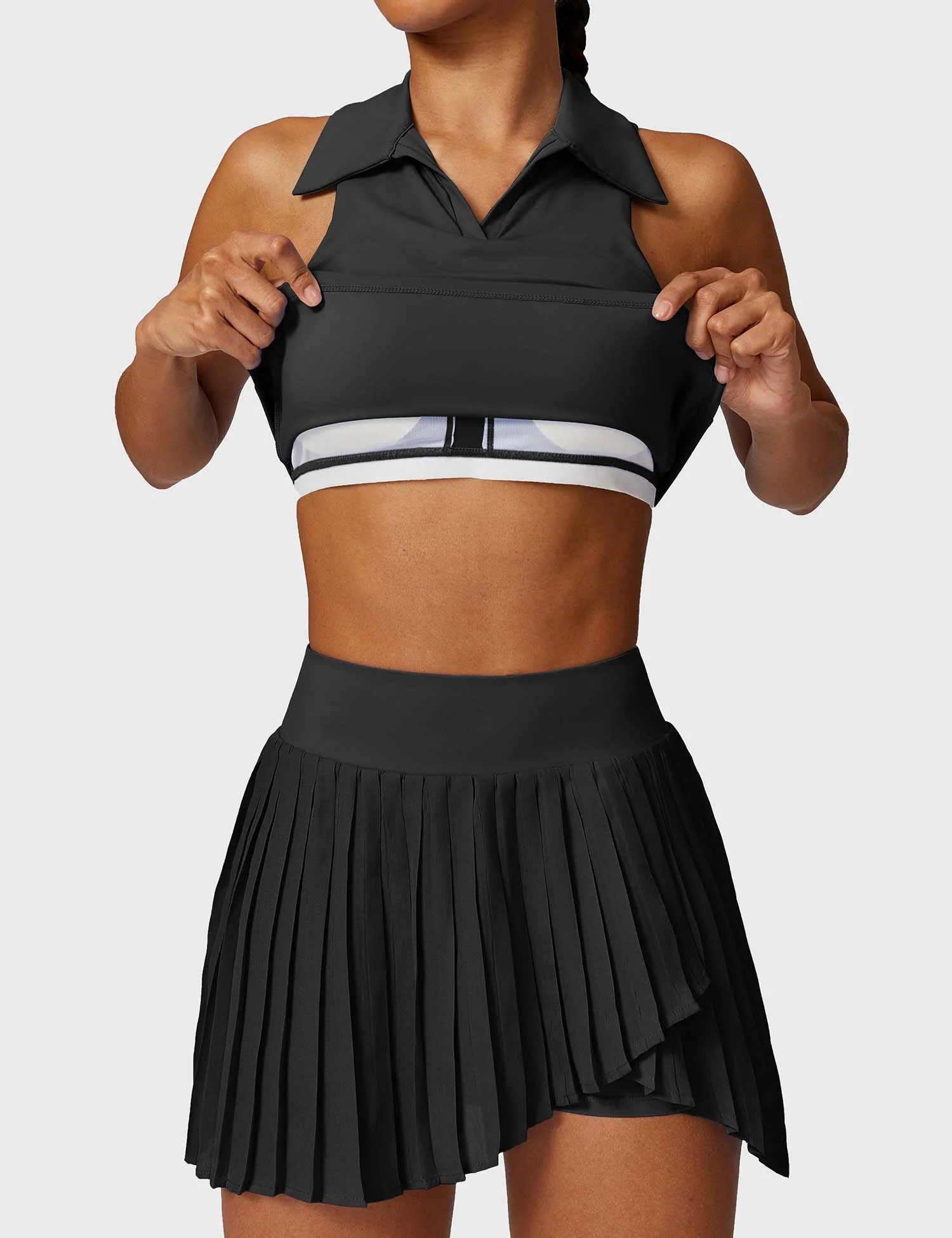 Ironfit Crop Top Tennis Skirt Set - Image 11