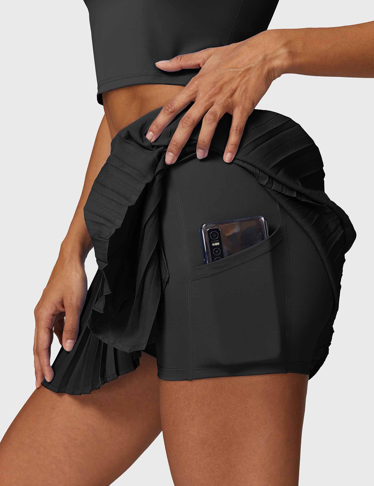 Ironfit Crop Top Tennis Skirt Set - Image 12