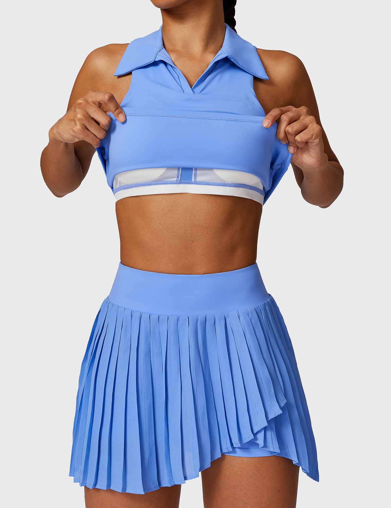 Ironfit Crop Top Tennis Skirt Set - Image 15