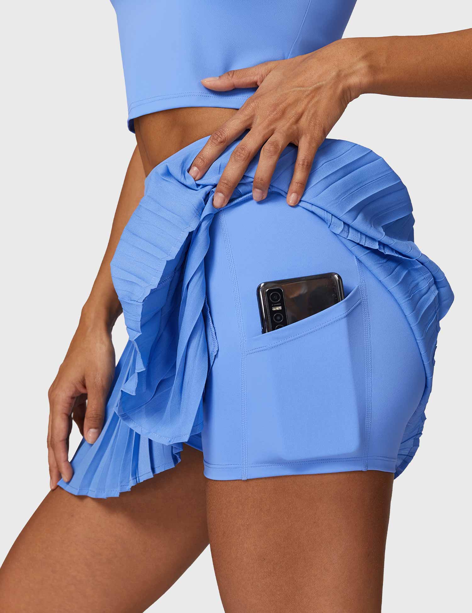 Ironfit Crop Top Tennis Skirt Set - Image 16