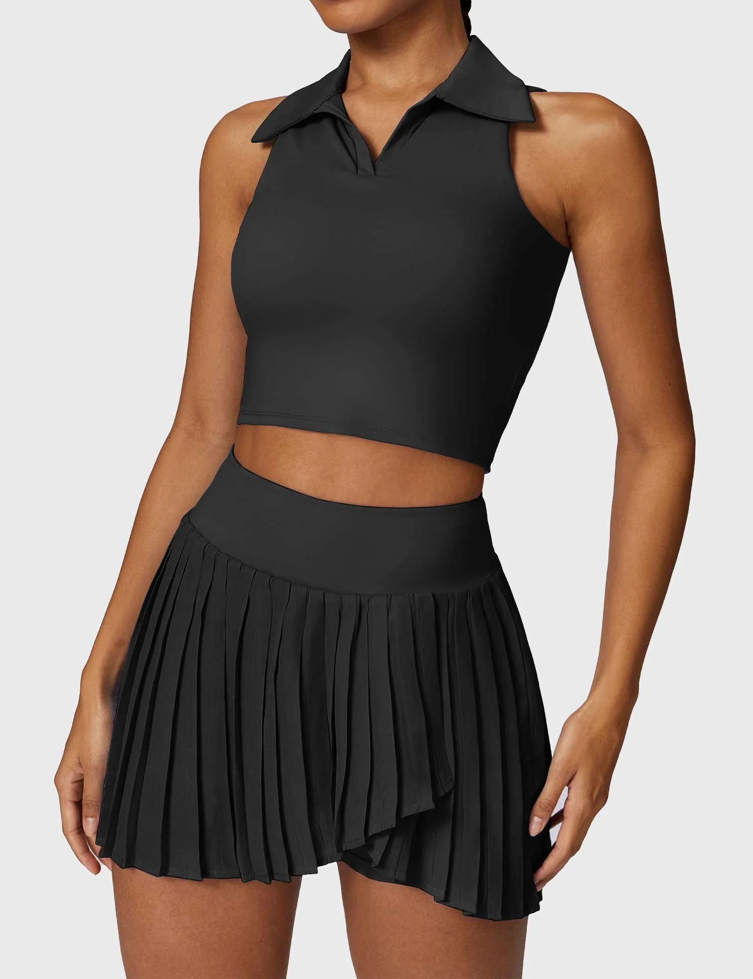 Ironfit Crop Top Tennis Skirt Set - Image 19