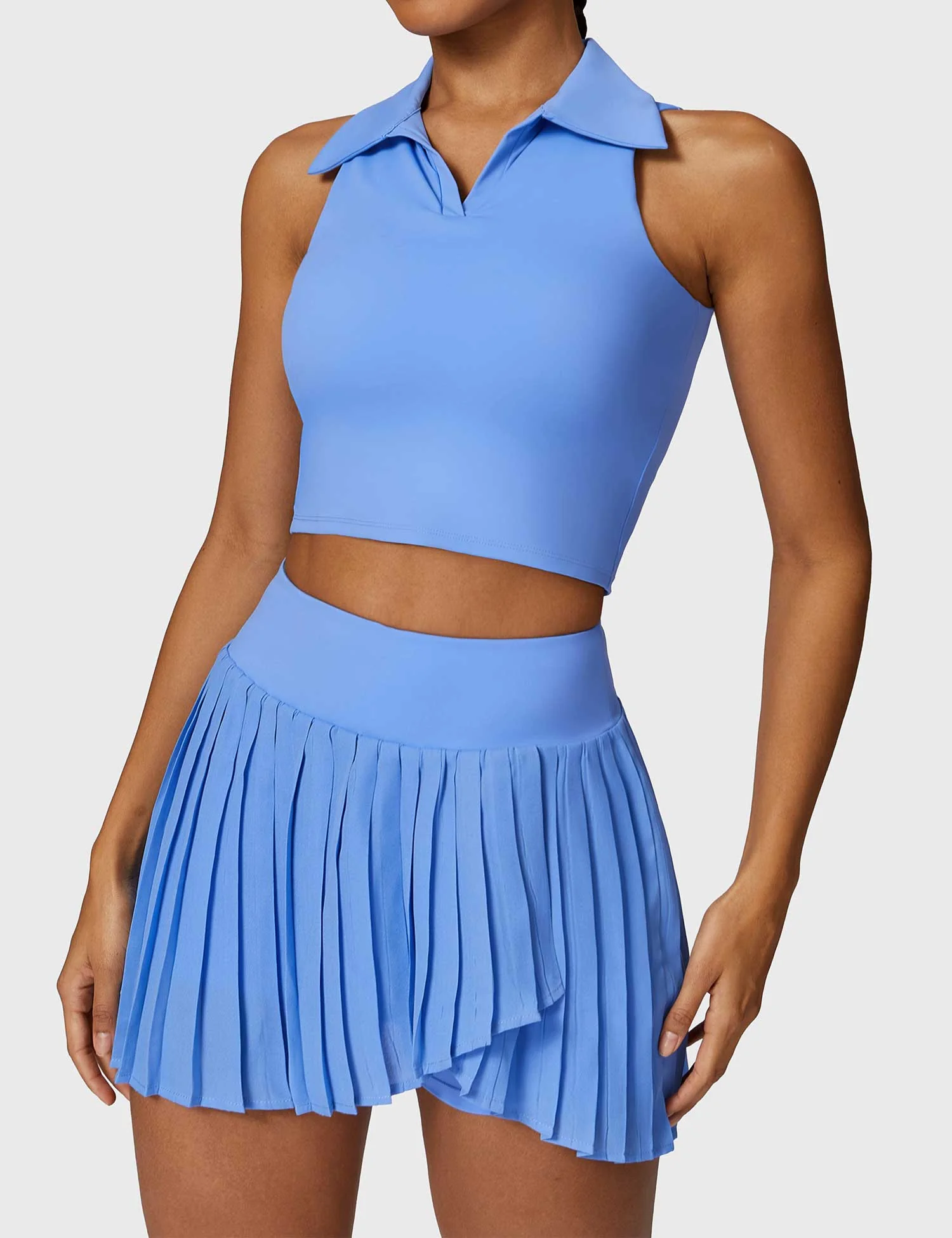 Ironfit Crop Top Tennis Skirt Set - Image 20