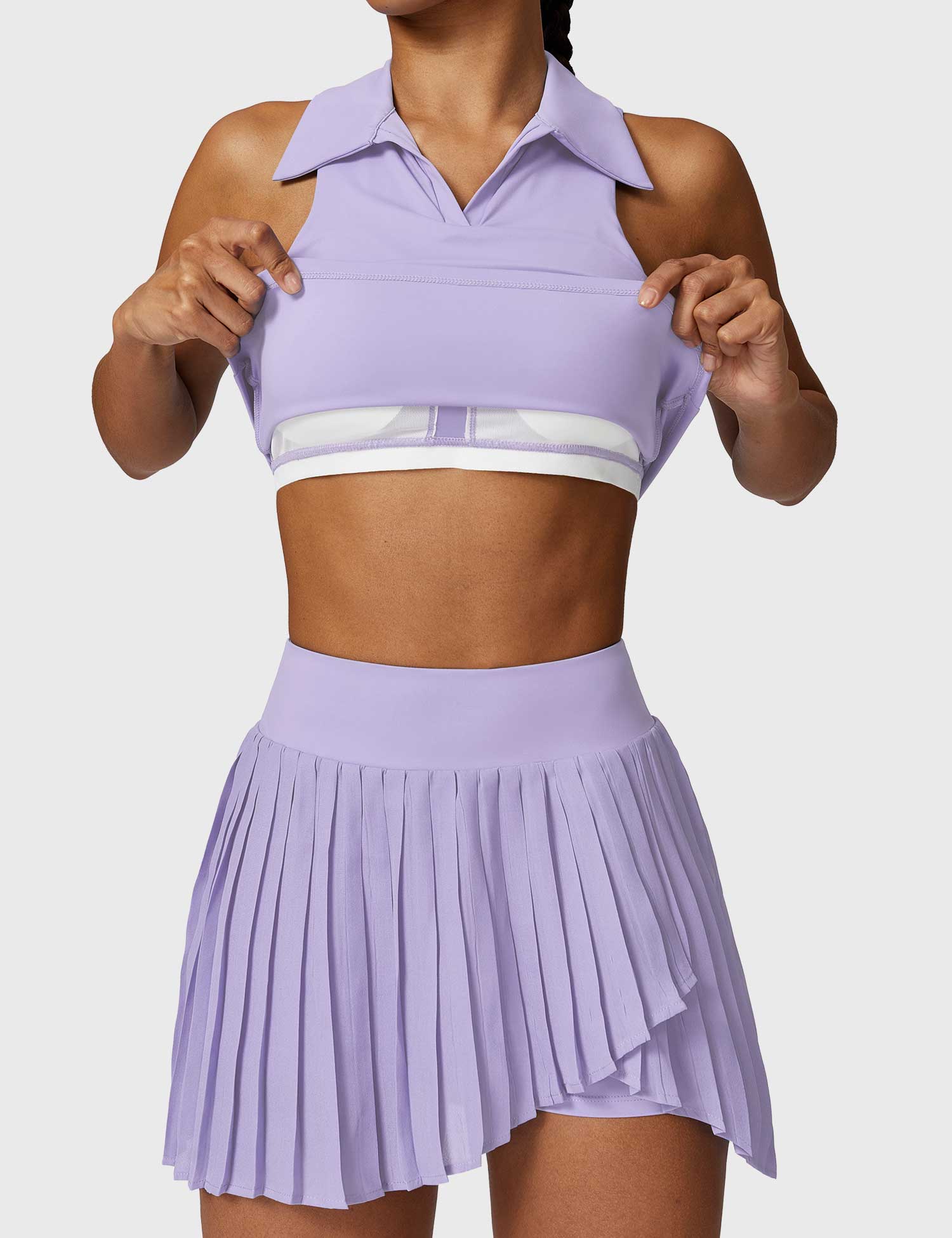 Ironfit Crop Top Tennis Skirt Set - Image 7