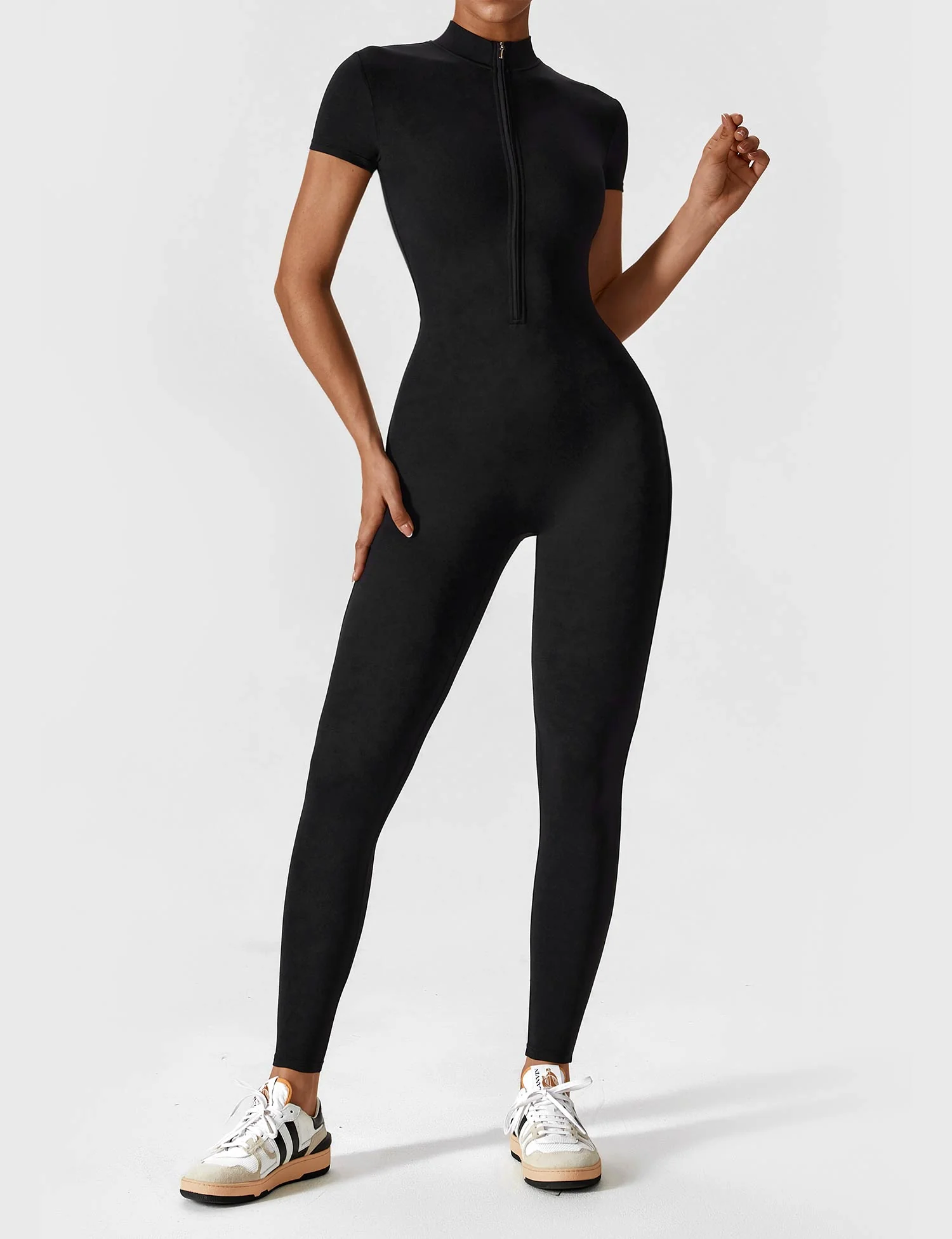 Ironfit Kurz-Jumpsuit mit Reißverschluss - Image 3