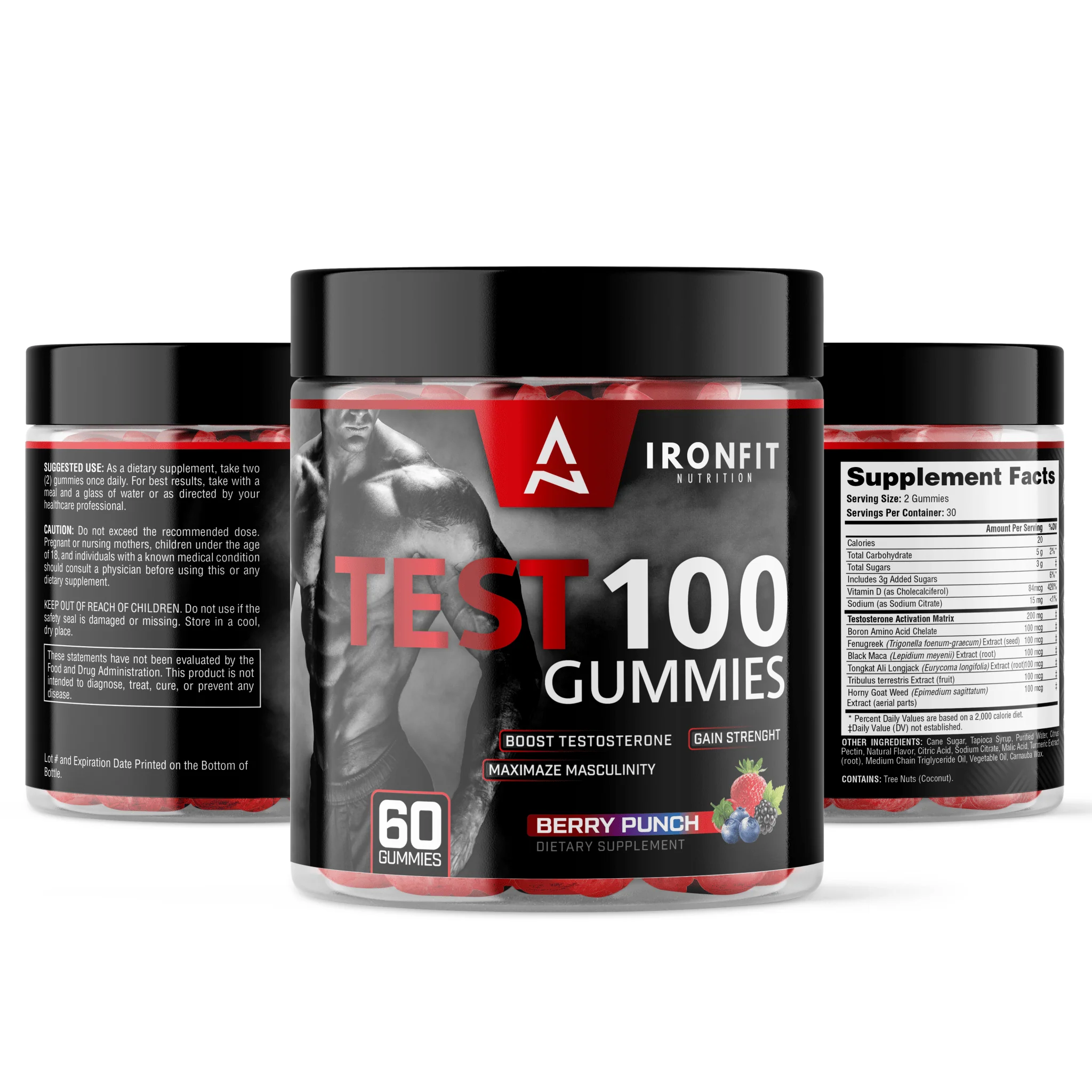 Ironfit Nutrition TEST 100 Gummies - Image 2