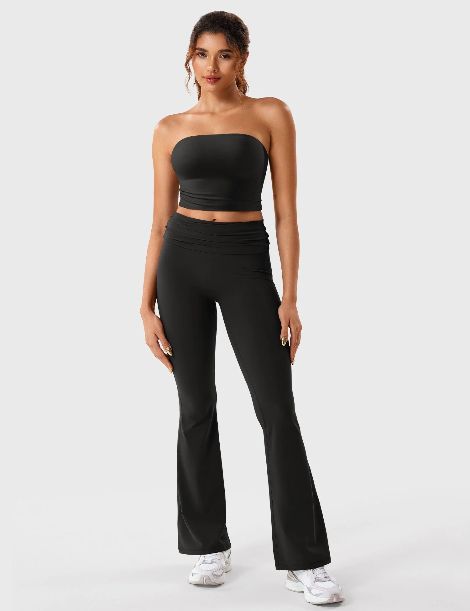 Ironfit Romola Fold Over Flare Leggings - Image 11
