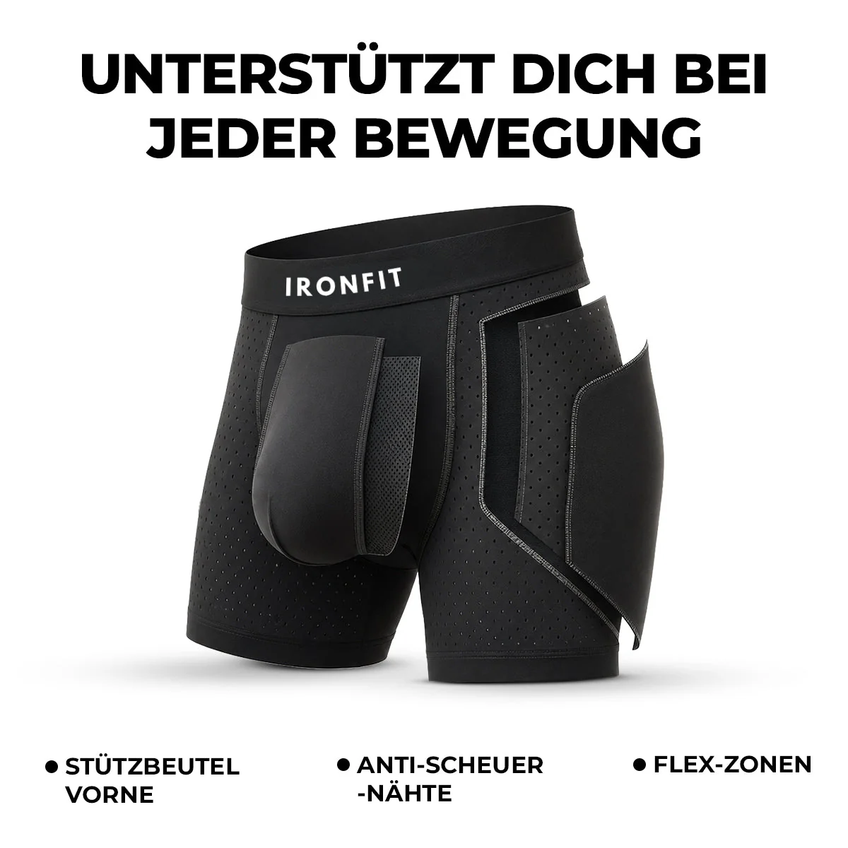 Ironfit Schnelltrocknende Performance-Boxershorts - Image 2
