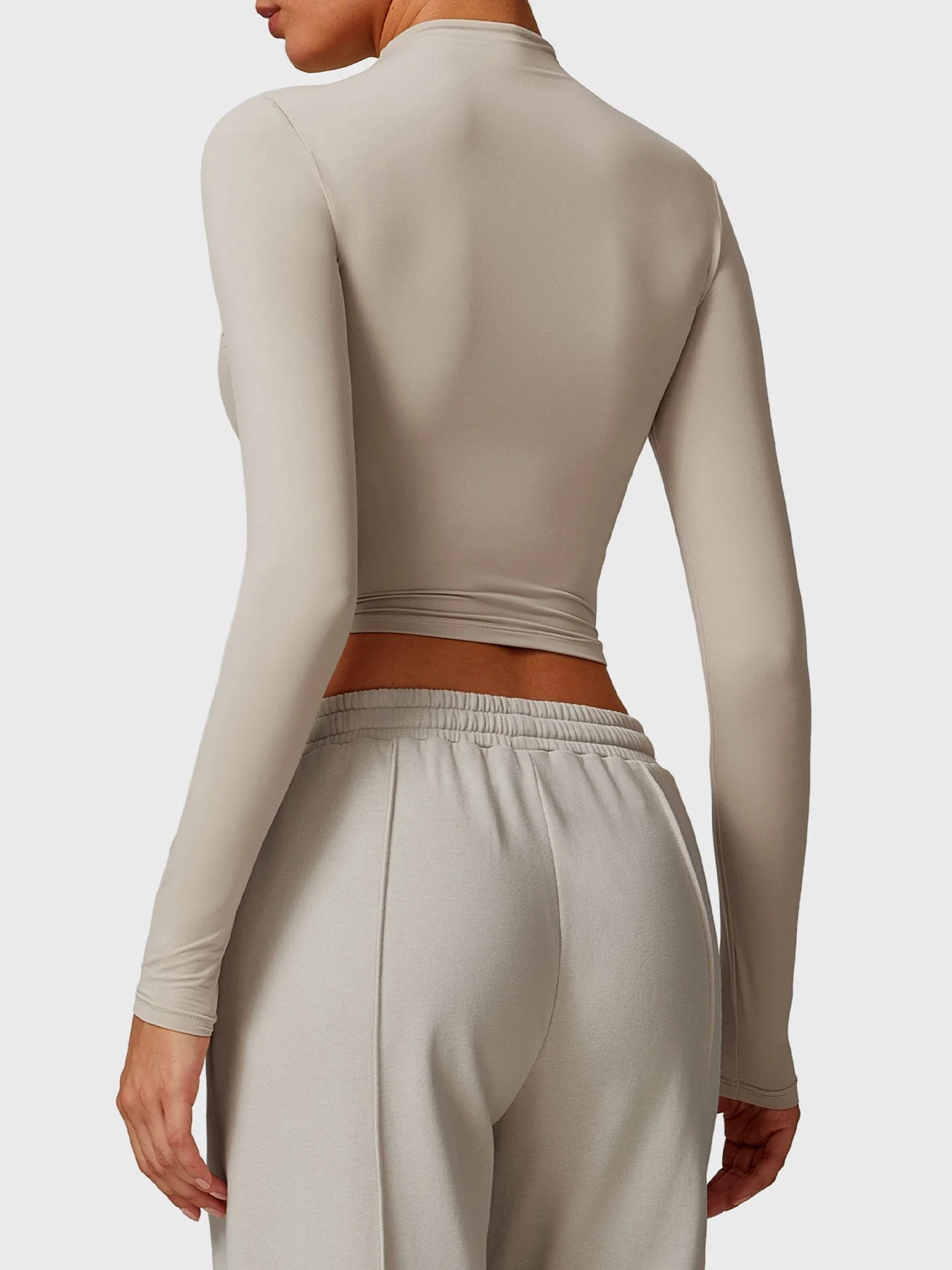 Ironfit Turtle Neck Long Sleeve Crop Top - Image 20