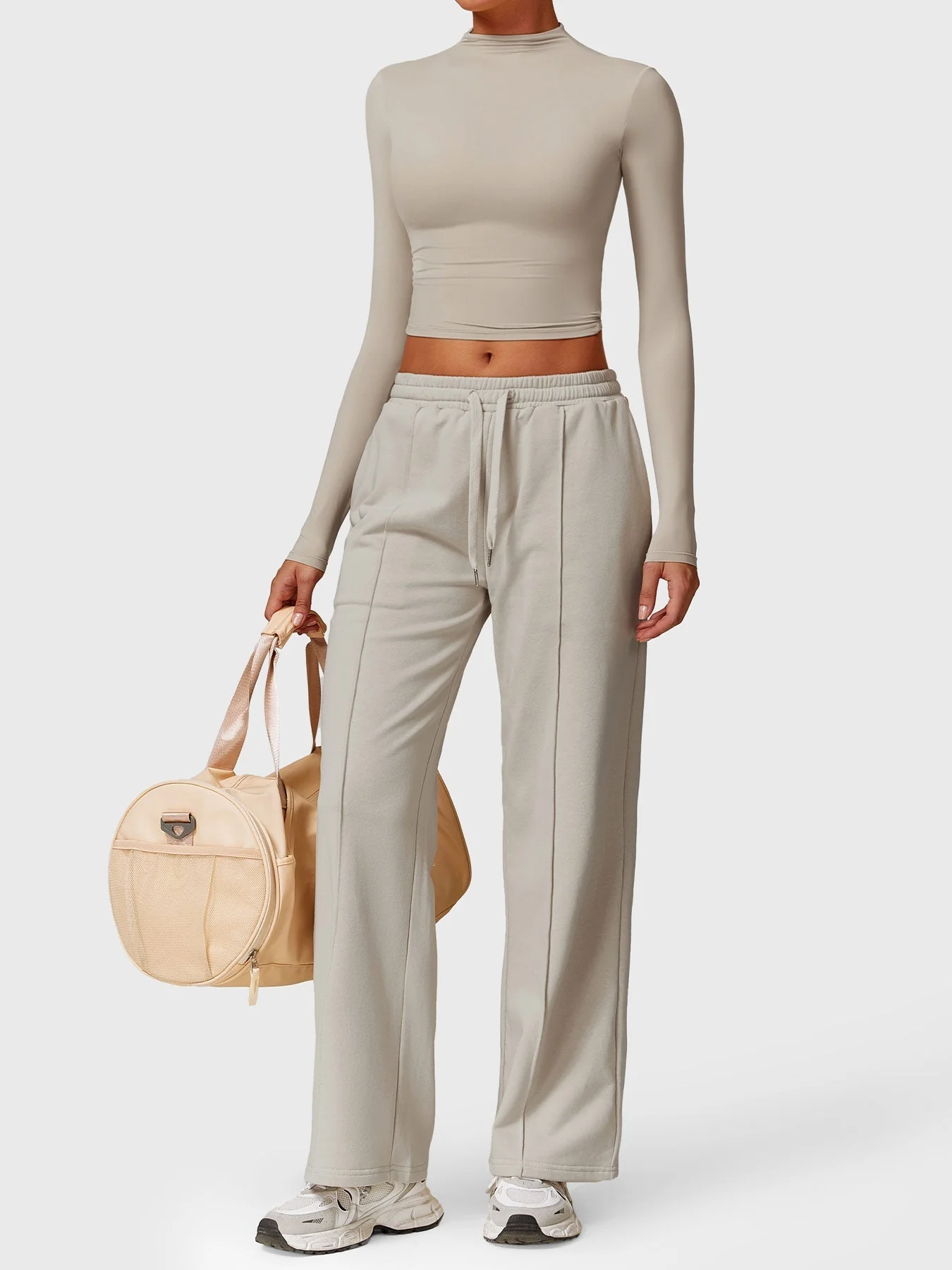 Ironfit Turtle Neck Long Sleeve Crop Top - Image 23
