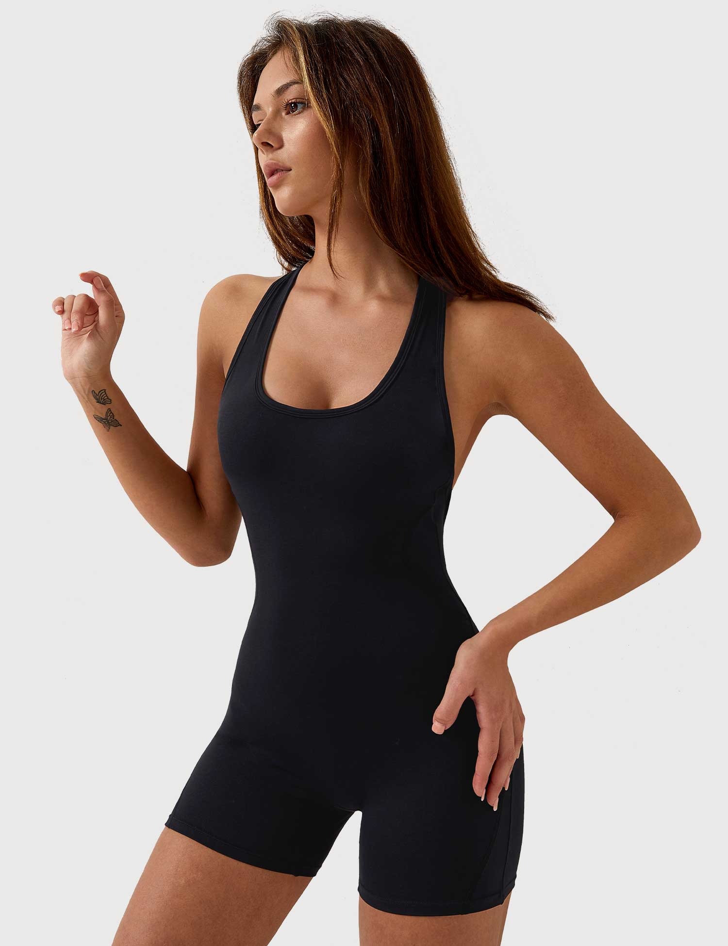 Ironfit U-Ausschnitt Rückenfreier Jumpsuit - Image 12