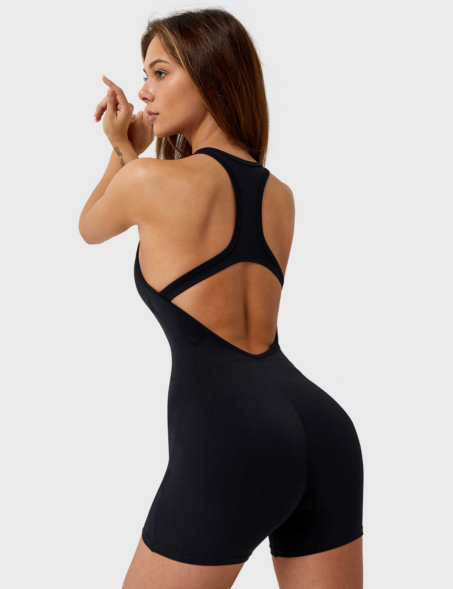 Ironfit U-Ausschnitt Rückenfreier Jumpsuit - Image 13