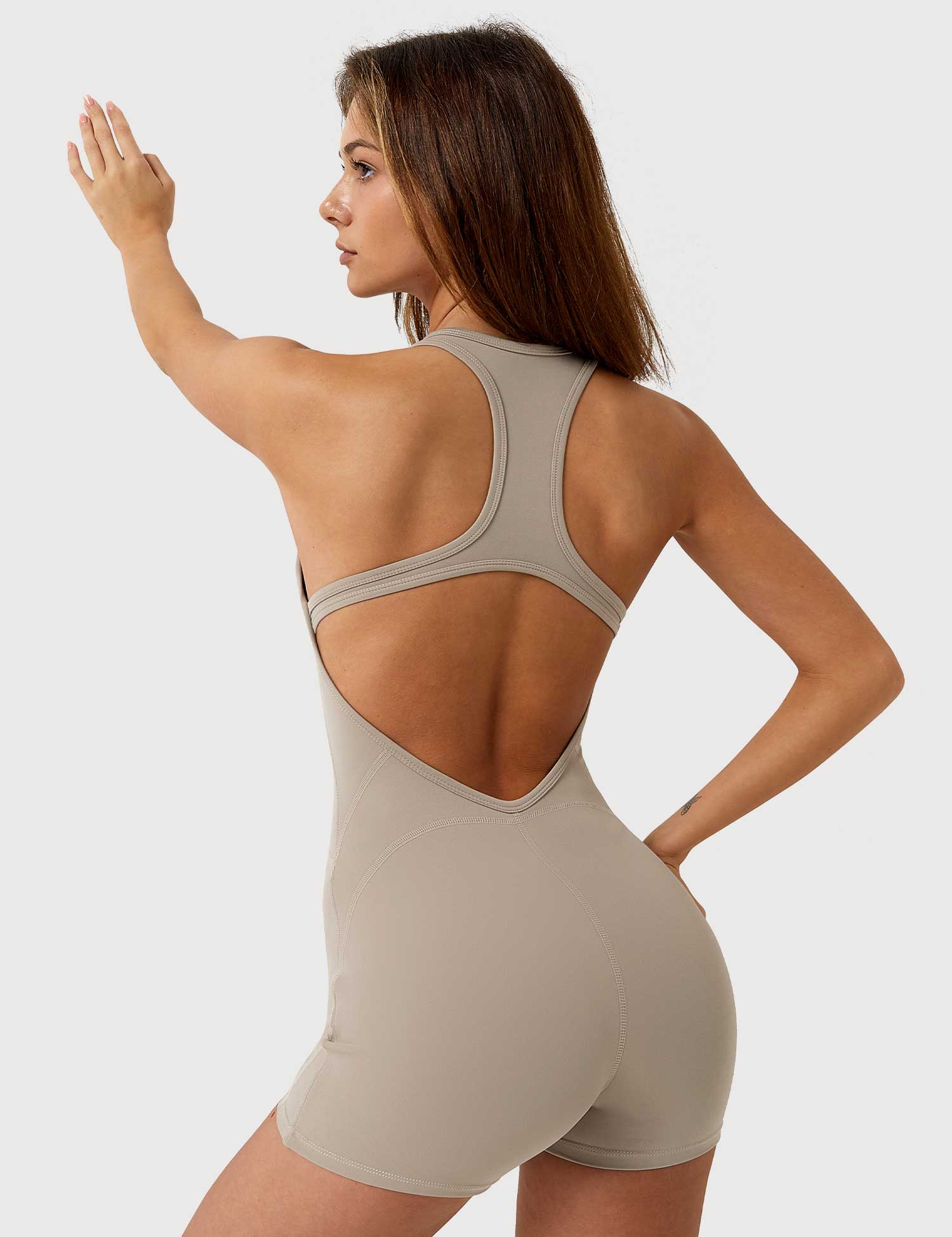 Ironfit U-Ausschnitt Rückenfreier Jumpsuit - Image 21