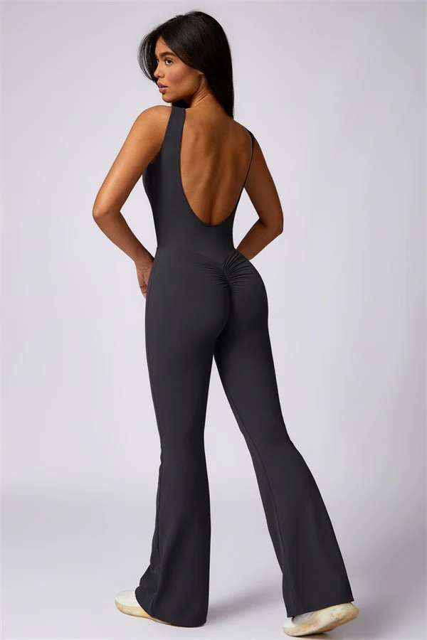 Ironfit U-förmiger Flare-Jumpsuit - Image 14